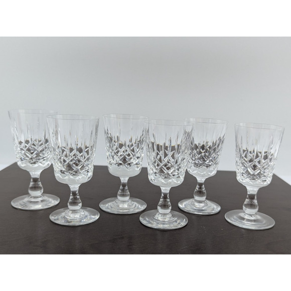 Edinburgh Crystal Appin Sherry Glass Set of 6 Glasses 3" Scotland - Picture 1 of 9